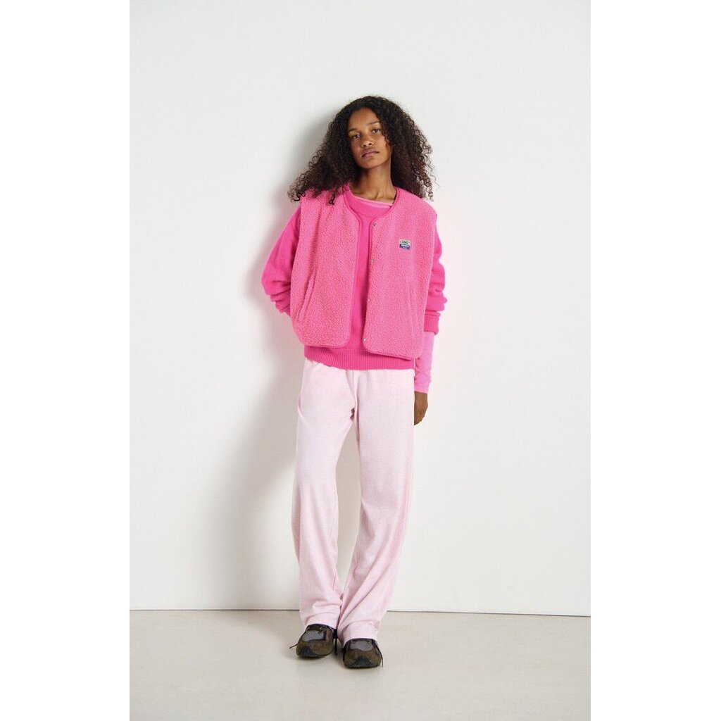 American Vintage bodywarmer HOK16BE26 in pink acid chine