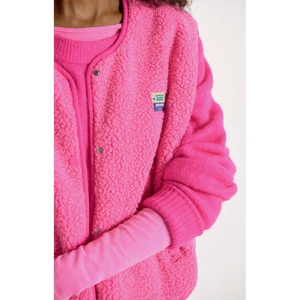 American Vintage bodywarmer HOK16BE26 in pink acid chine