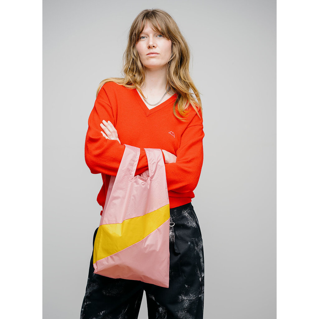 Susan Bijl shopping bag M in pink panther & flower