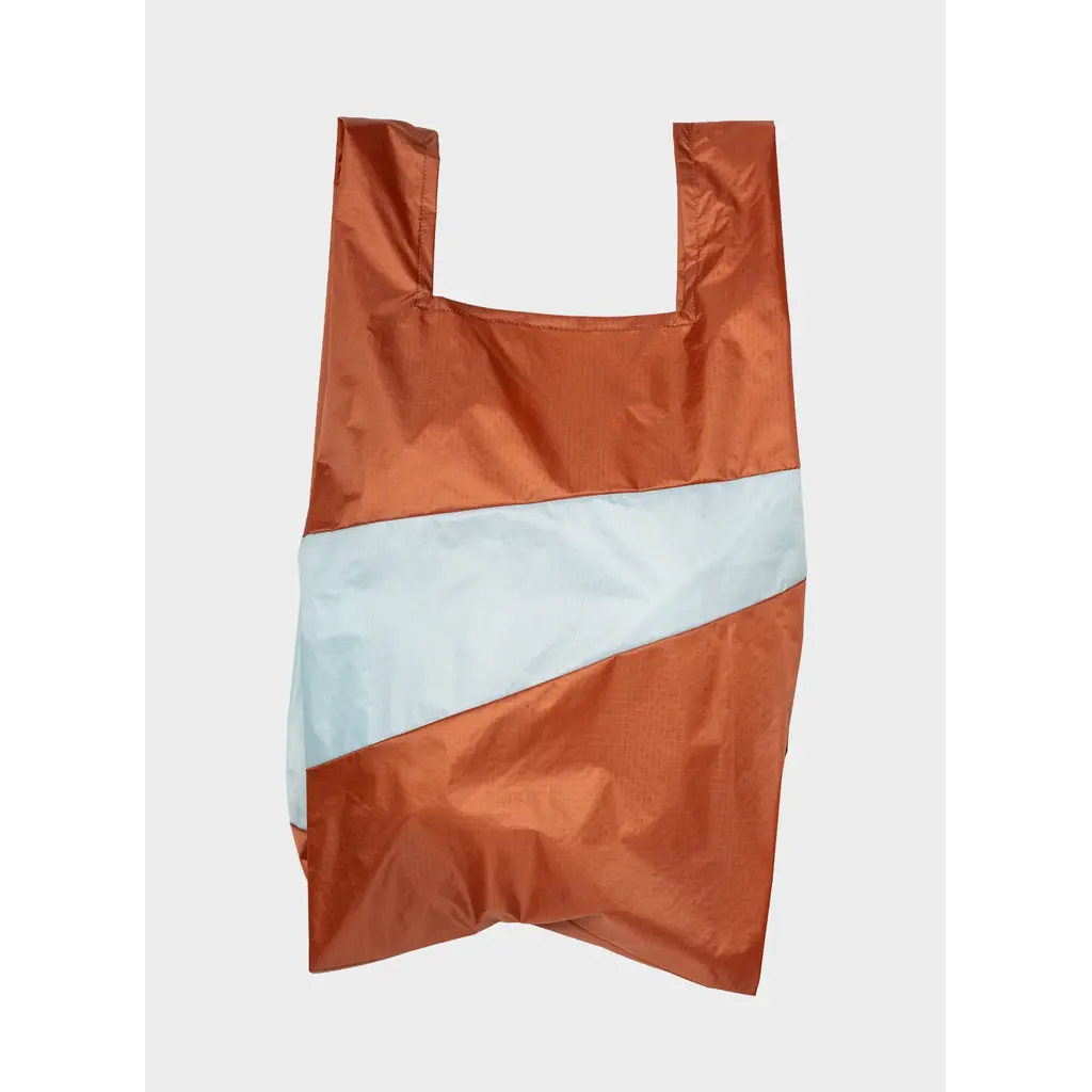 Susan Bijl shopping bag L in cinnamon & surf