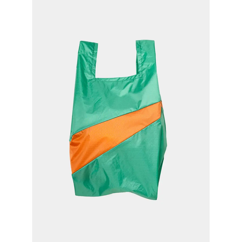 Susan Bijl shopping bag M in holy green & orange