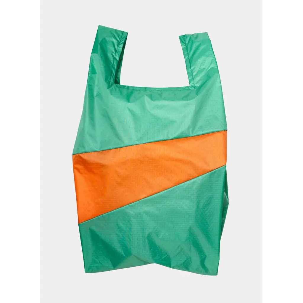 Susan Bijl shopping bag L in holy green & orange
