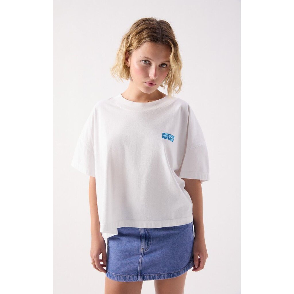 American Vintage t-shirt GIX02BE26 in blanc