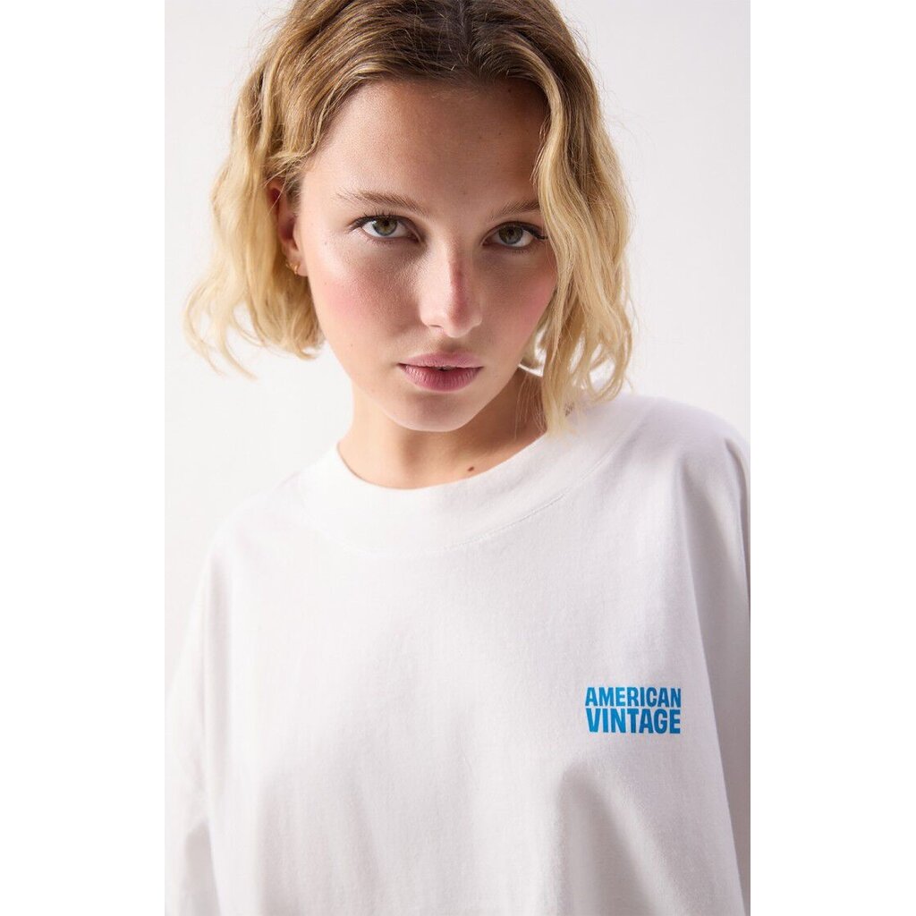 American Vintage t-shirt GIX02BE26 in blanc