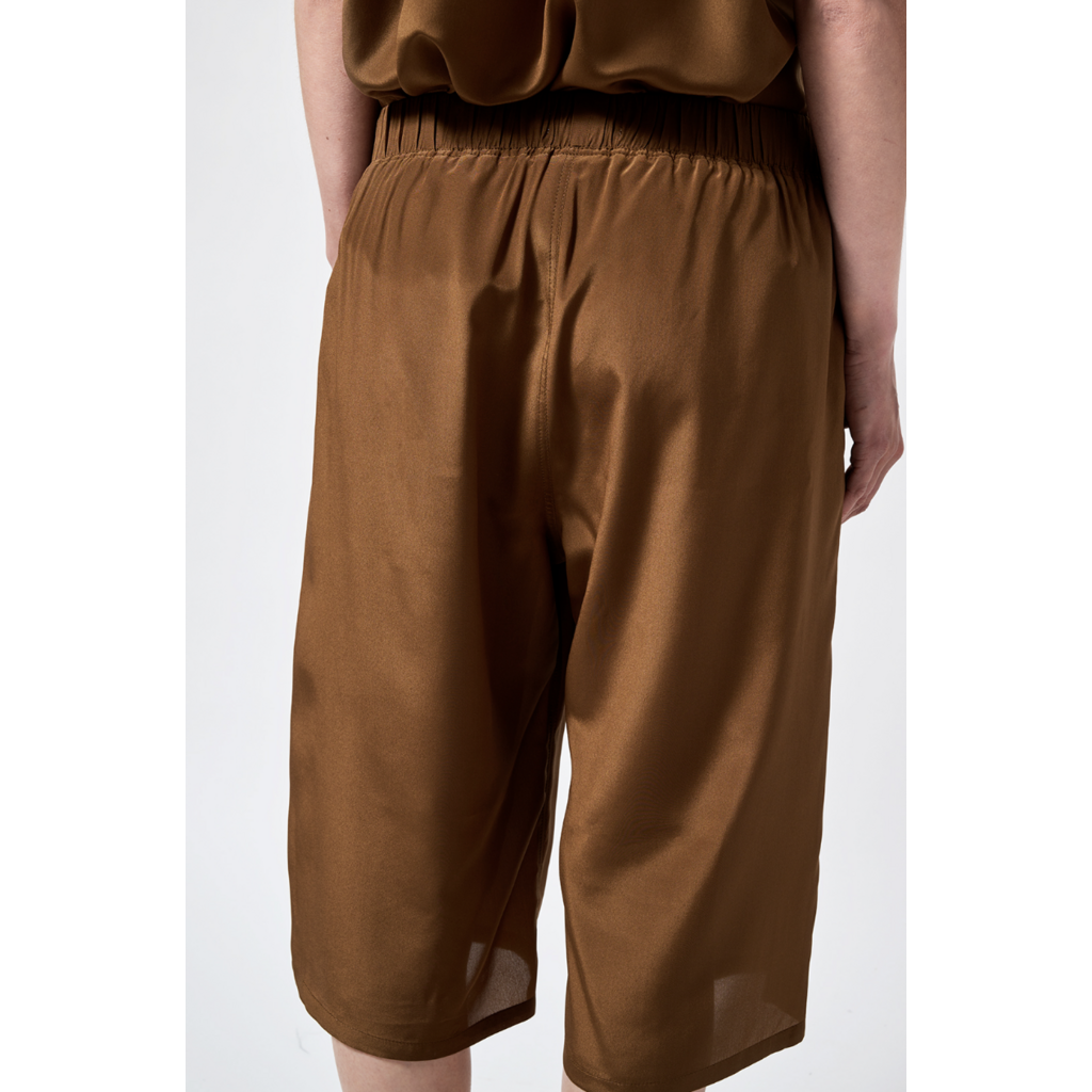 Monique van Heist bermuda Flexy XL in brown silk