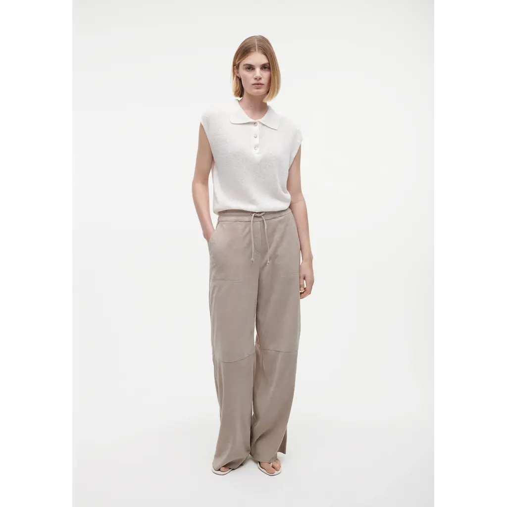 Studio AR suède broek Nadia in smoke grey