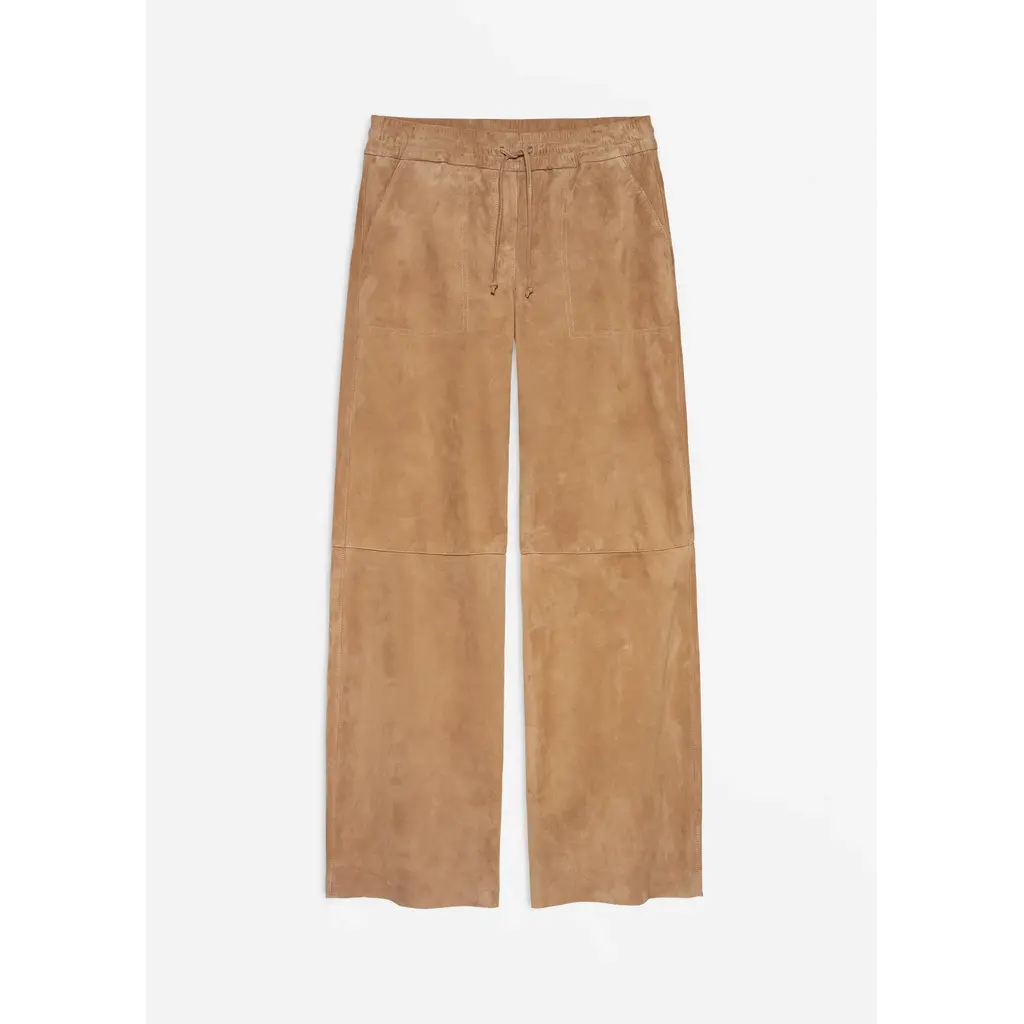 Studio AR suède broek Nadia in mousse