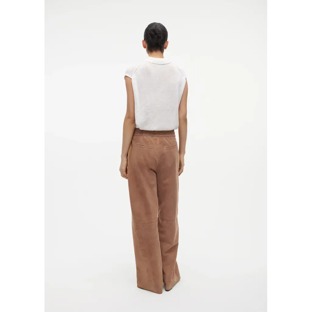 Studio AR suède broek Nadia in mousse