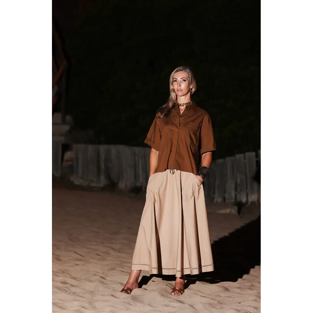 The Perfect blouse Perugia in brown