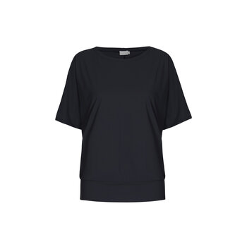 No Man's Land top in blue black