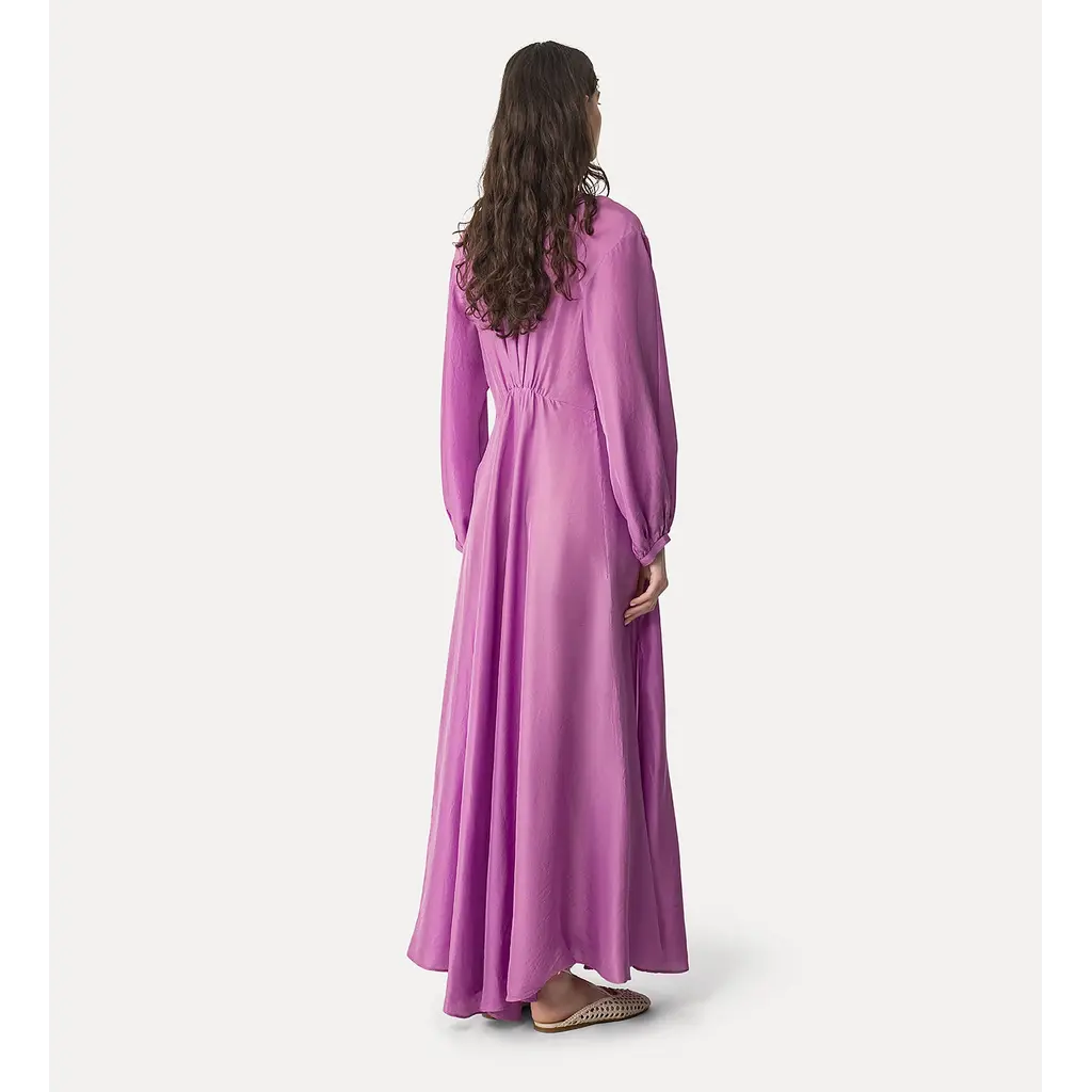 Forte Forte jurk Habotal Silk LS Dress in burlesque