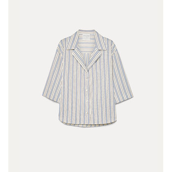 Forte Forte blouse pinstripe in sky