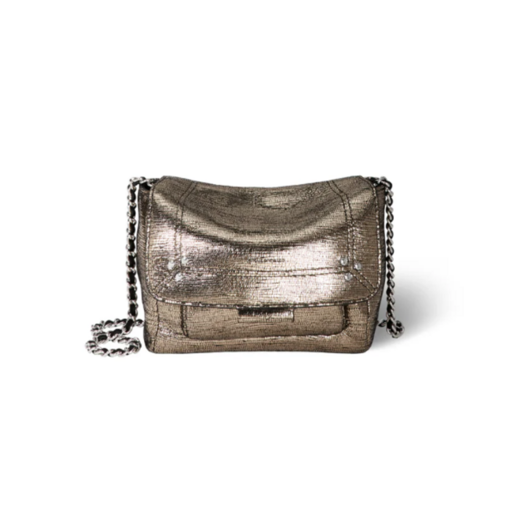 Jérôme Dreyfuss tas Lulu S in lamé champagne