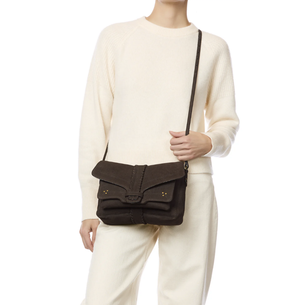 Jérôme Dreyfuss tas Harry M in imprimé croca moka