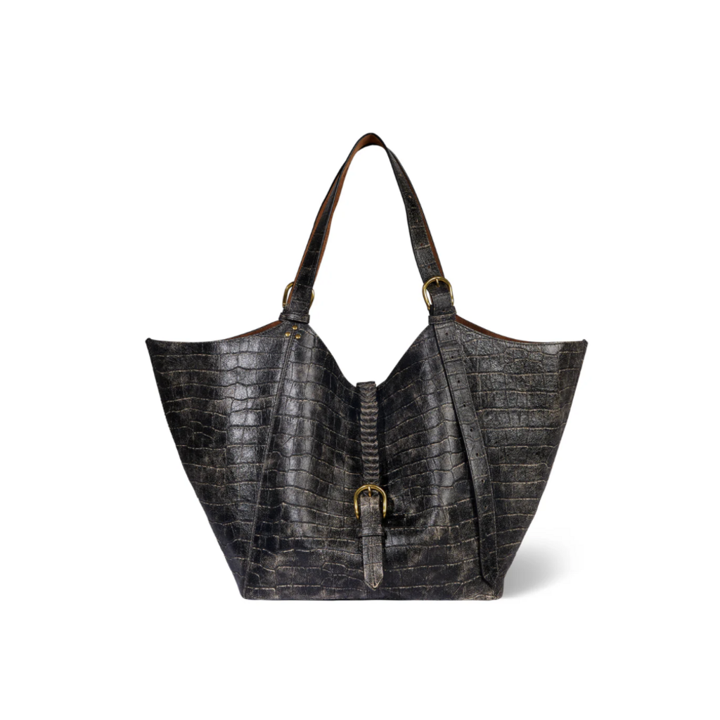 Jérôme Dreyfuss tas Joseph M in imprimé croco grunge