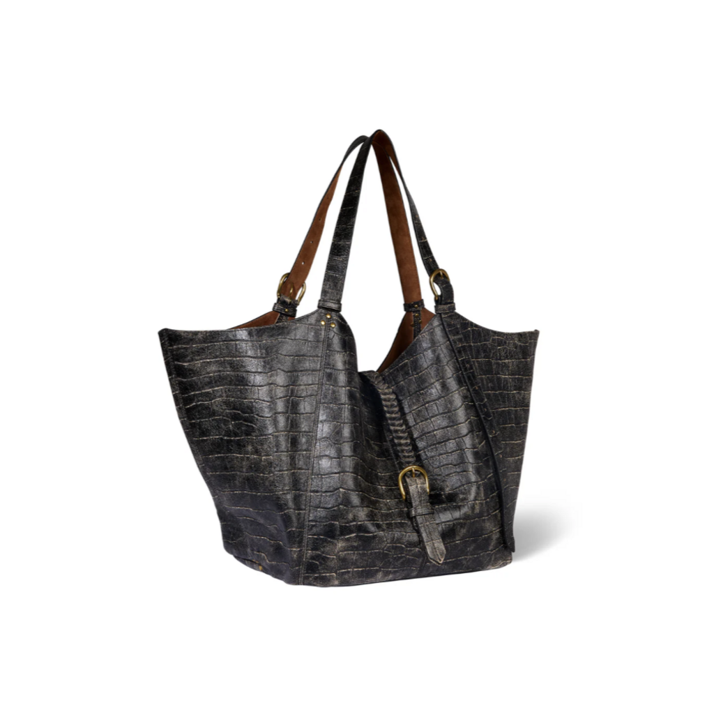 Jérôme Dreyfuss tas Joseph M in imprimé croco grunge