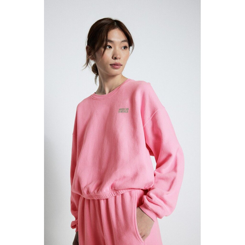 American Vintage sweater IZU03AE26 in rose vintage