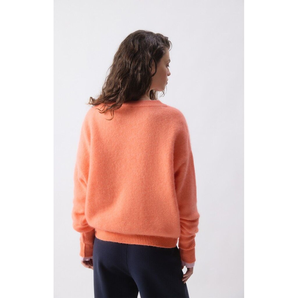 American Vintage trui VITO18EE26 in saumon chine