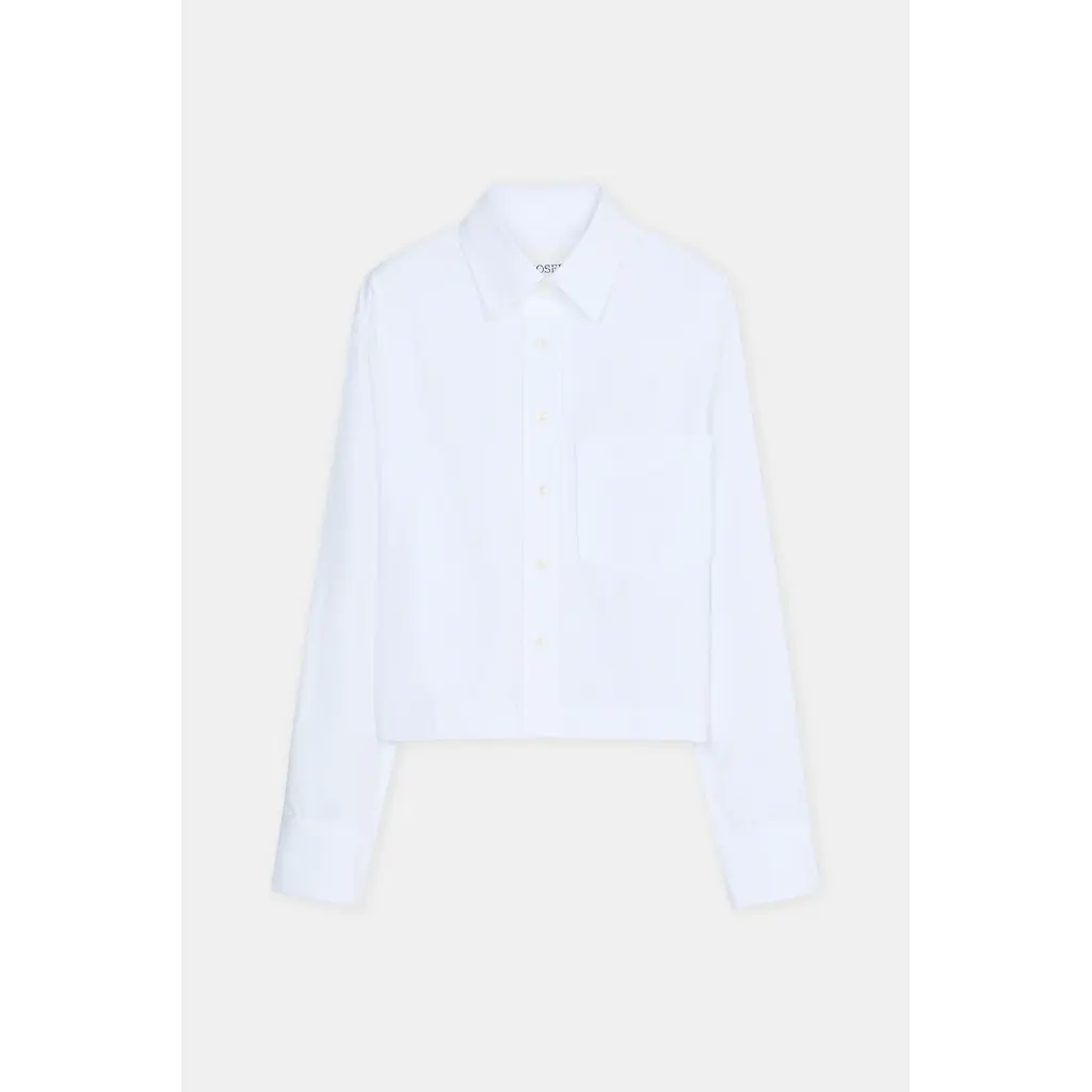 CLOSED blouse C94504-252-EM Lace shirt in white