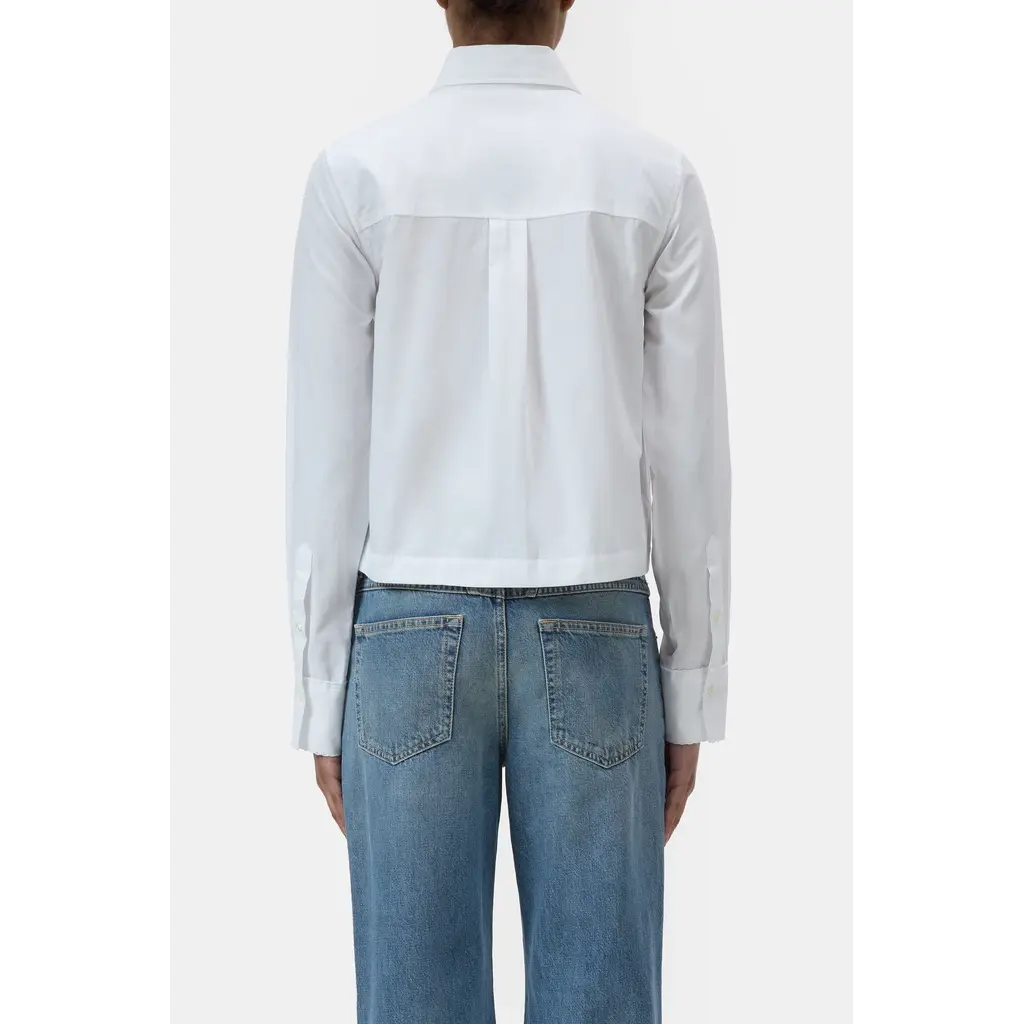 CLOSED blouse C94504-252-EM Lace shirt in white