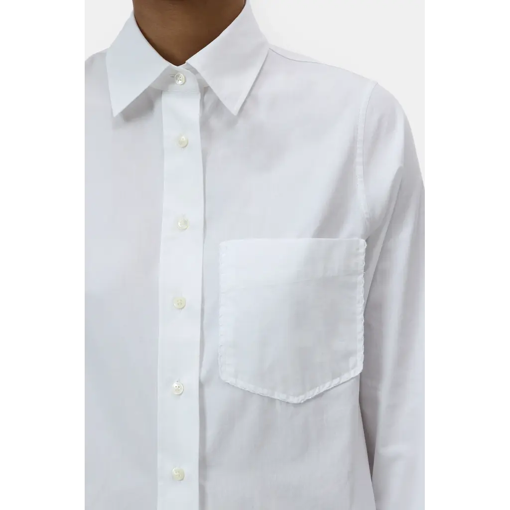 CLOSED blouse C94504-252-EM Lace shirt in white