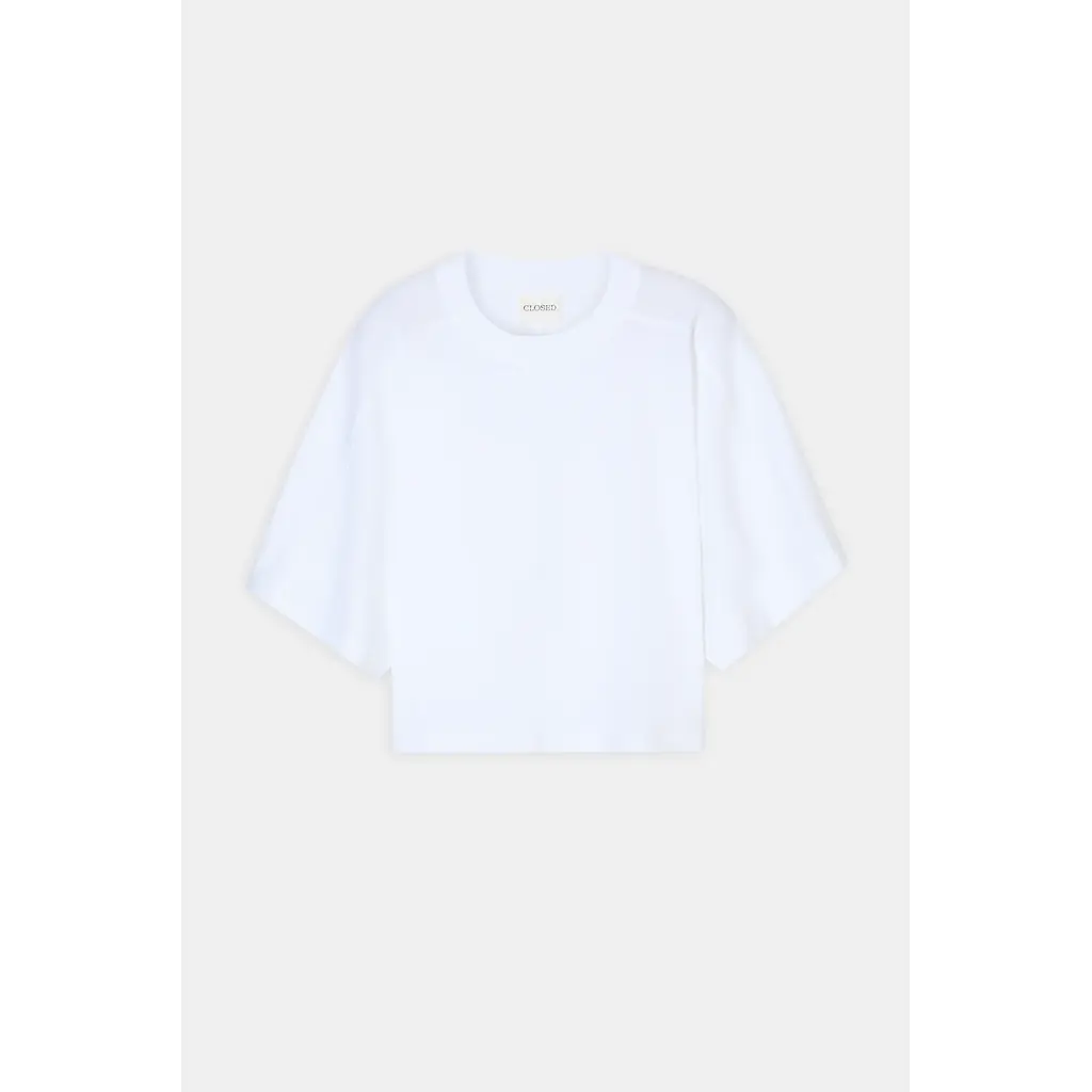 CLOSED t-shirt C95763-44H-22 Deep Yoke in white
