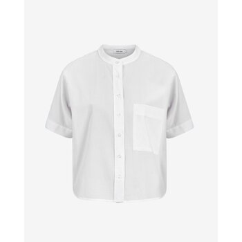 Knit-ted blouse shorty white