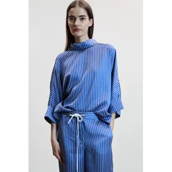 Johny blouse Stella blue pinstripe