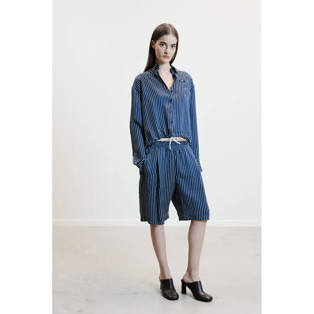 Johny blouse Mags in navy/white streep