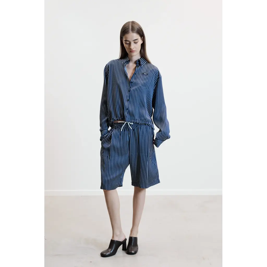 Johny blouse Mags in navy/white streep