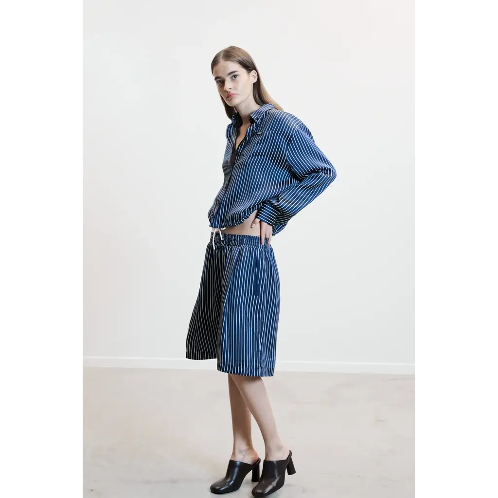 Johny blouse Mags in navy/white streep