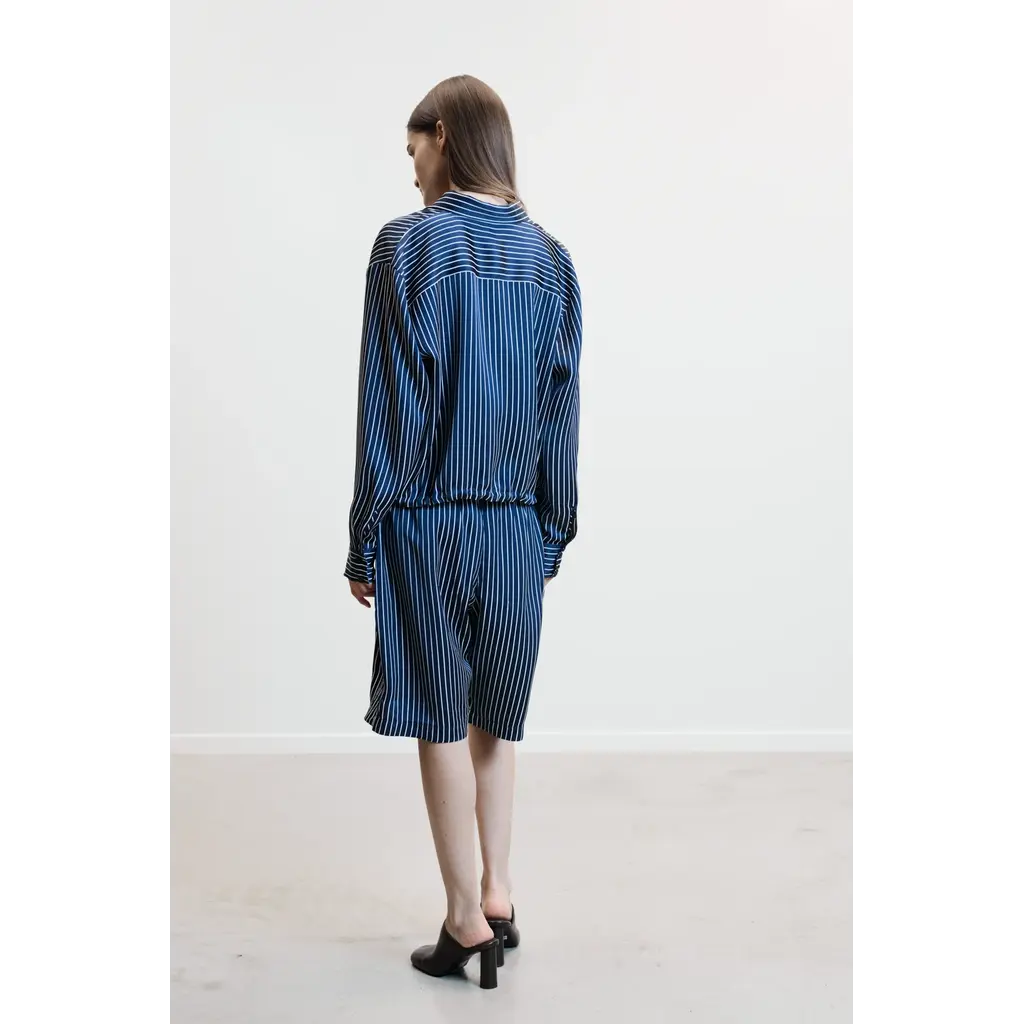 Johny blouse Mags in navy/white streep