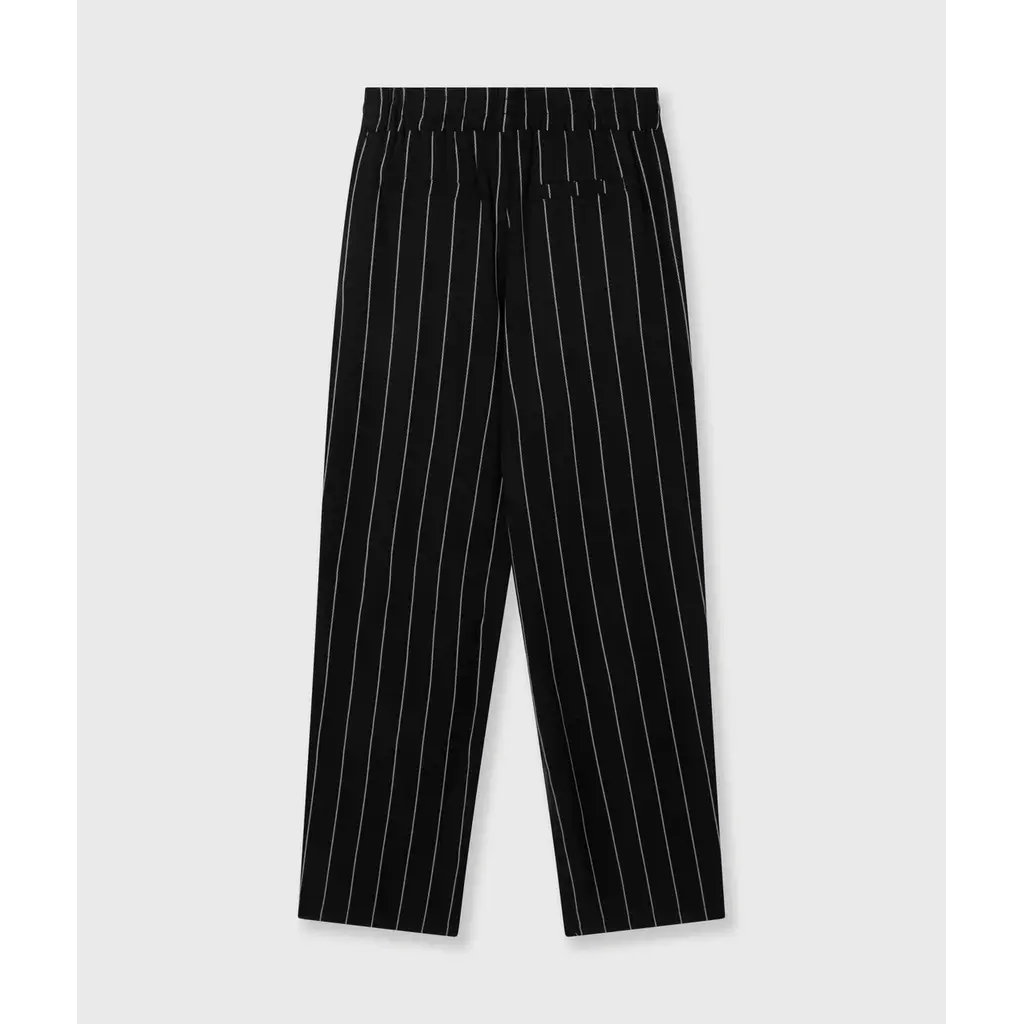 10 Days Flowy pants pinstripe in black