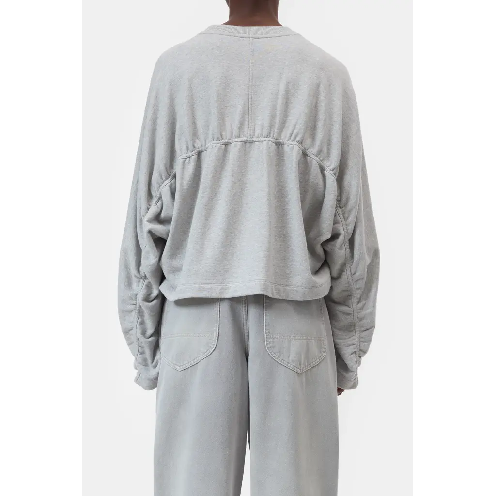 CLOSED  Gathered Sweatshirt C95761-475-22 in light grey melange