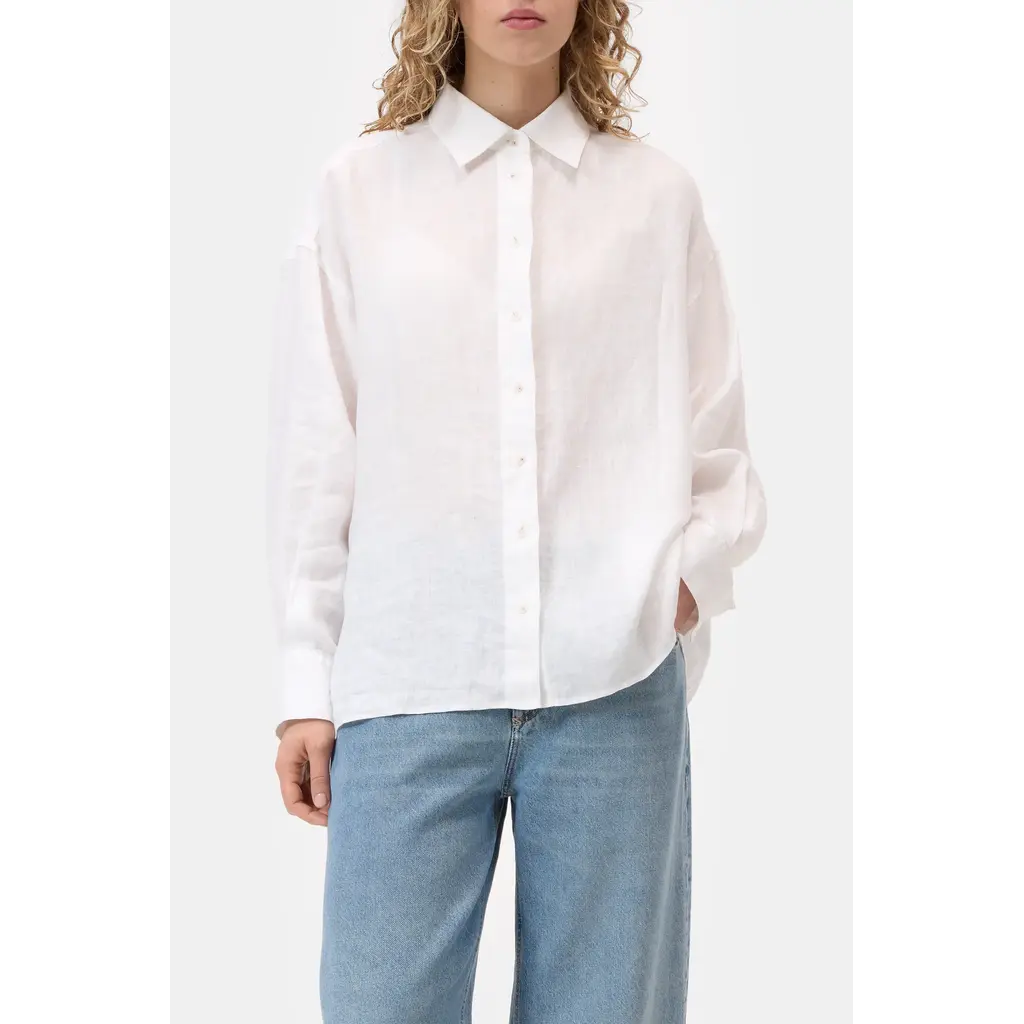 CLOSED blouse C94619-29A-22 Cape Shirt in white