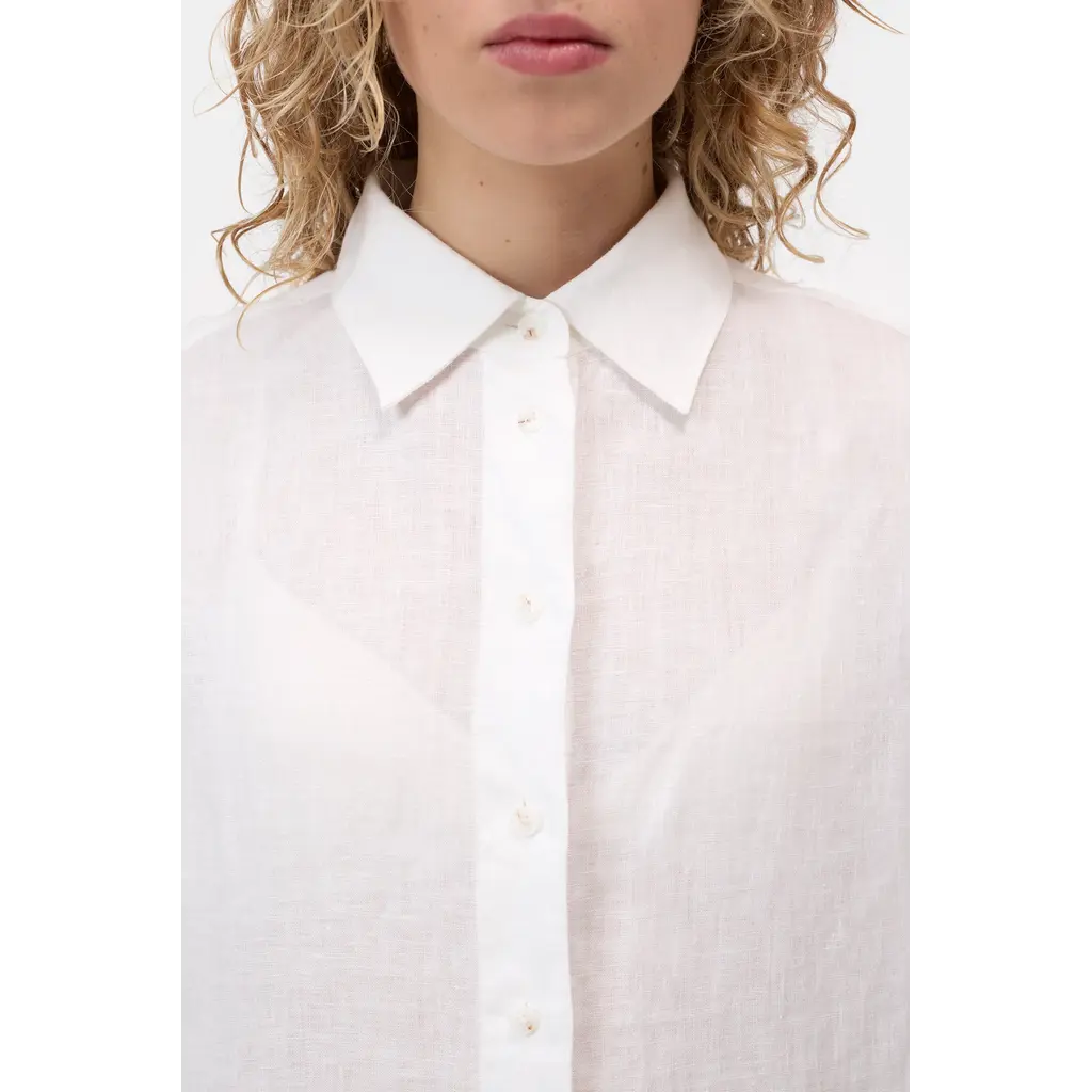 CLOSED blouse C94619-29A-22 Cape Shirt in white