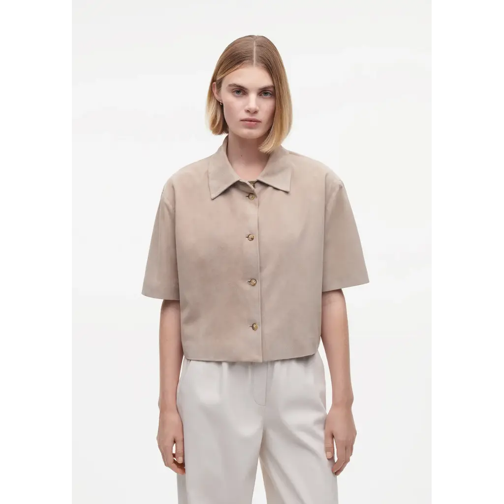 Studio AR Eveline Goat Suede in smoke grey