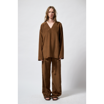 Monique van Heist pantalon PJ Flex in brown