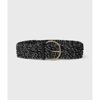 10 Days riem, braided in black