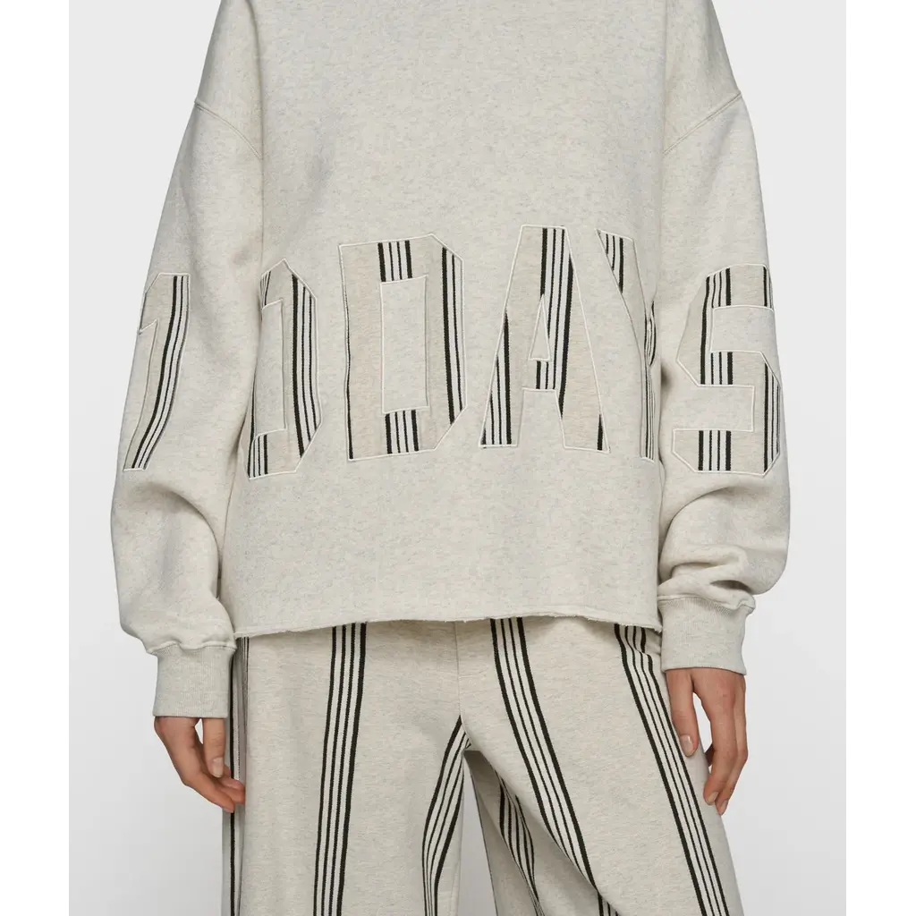 10 Days Statement Hoodie in soft white