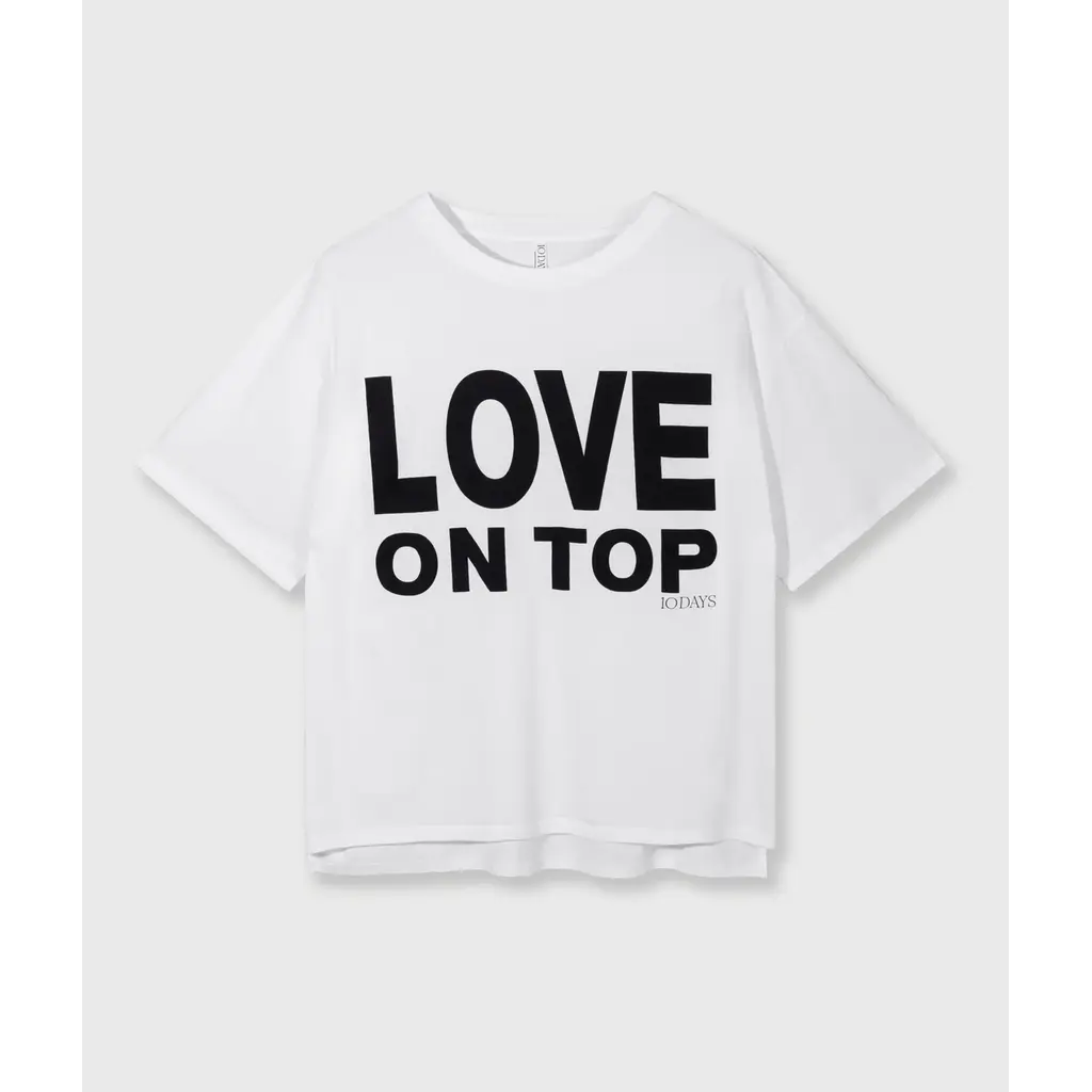 10 Days Love Tee in white