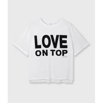 10 Days t-shirt love in white
