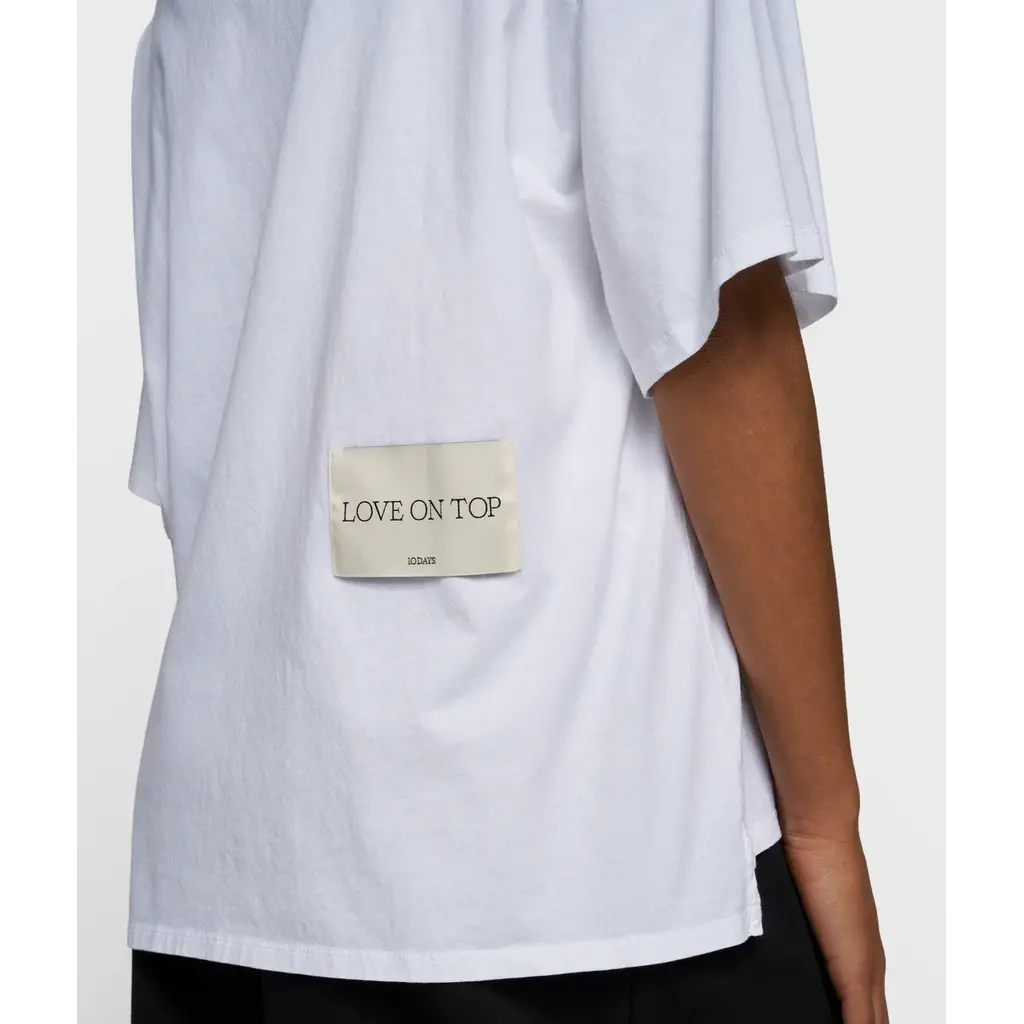 10 Days Love Tee in white