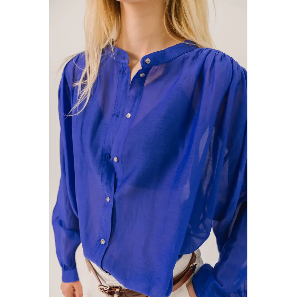 Sacrecoeur blouse Gladis Cosmo bleu