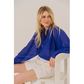 Sacrecoeur blouse Gladis Cosmo in bleu