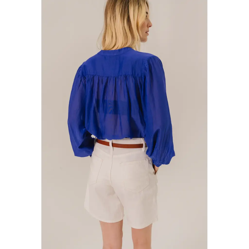 Sacrecoeur blouse Gladis Cosmo bleu