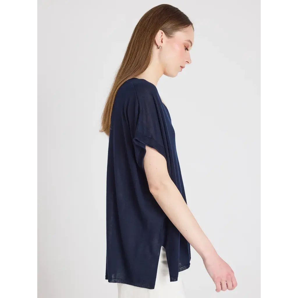 Absolut Cashmere trui Miranda in navy