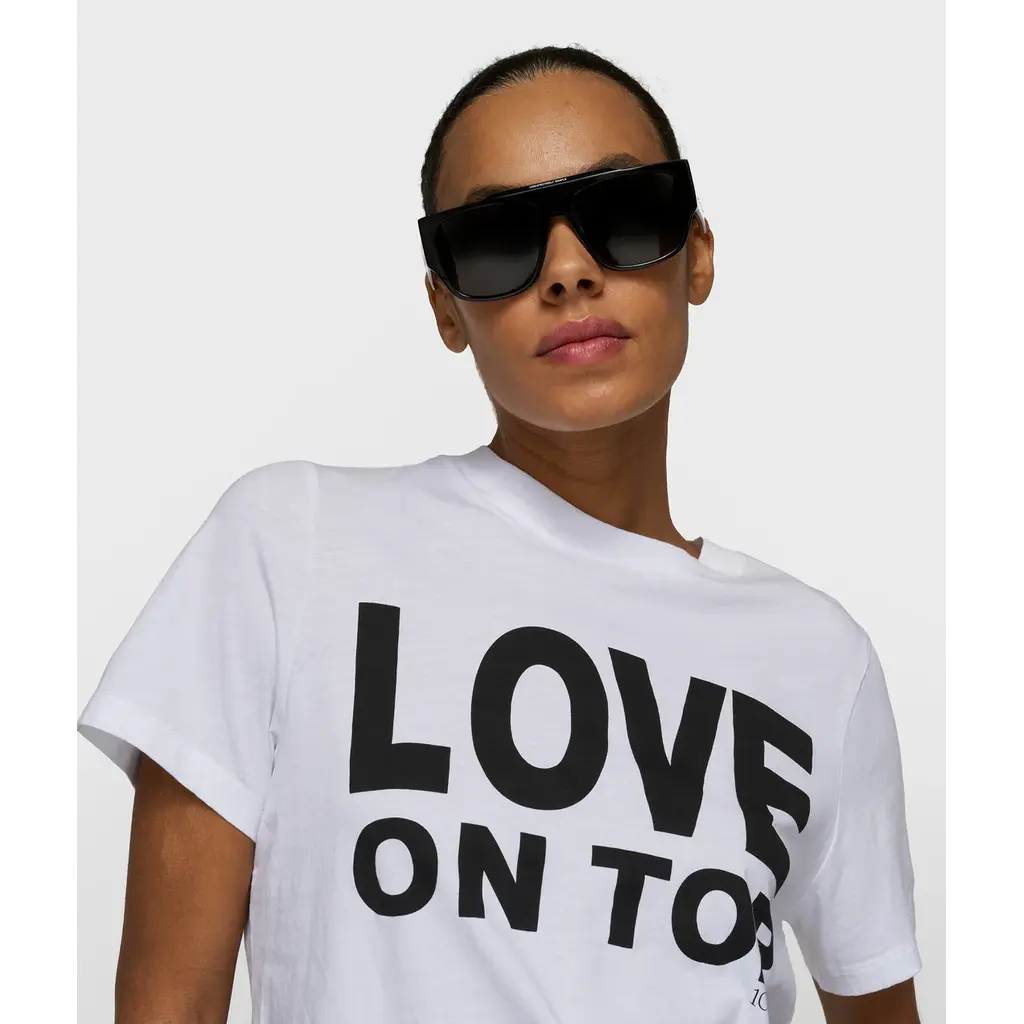 10 Days t-shirt Love Petite in white