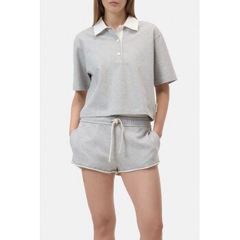 CLOSED rugby shirt in light grey melange