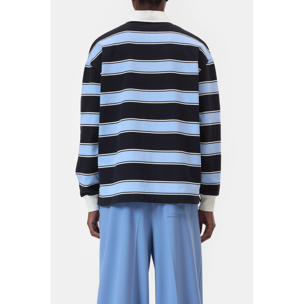 CLOSED Striped Rugby Shirt C95178-45R-ST in sky blue